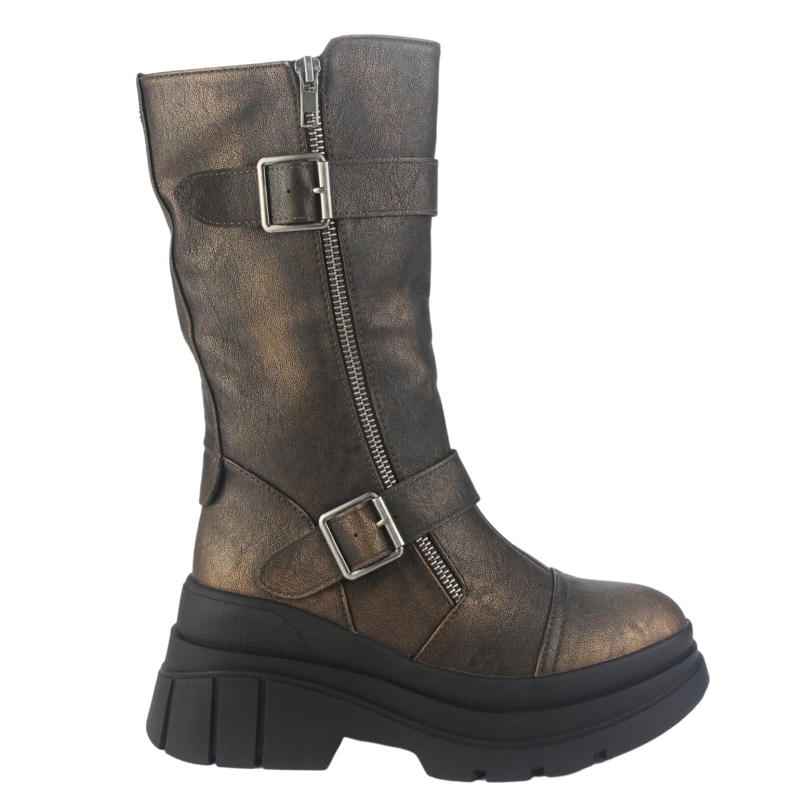 Bota Chalada Mujer Natirus-2 Café Casual Botas Plataforma Chalada 
