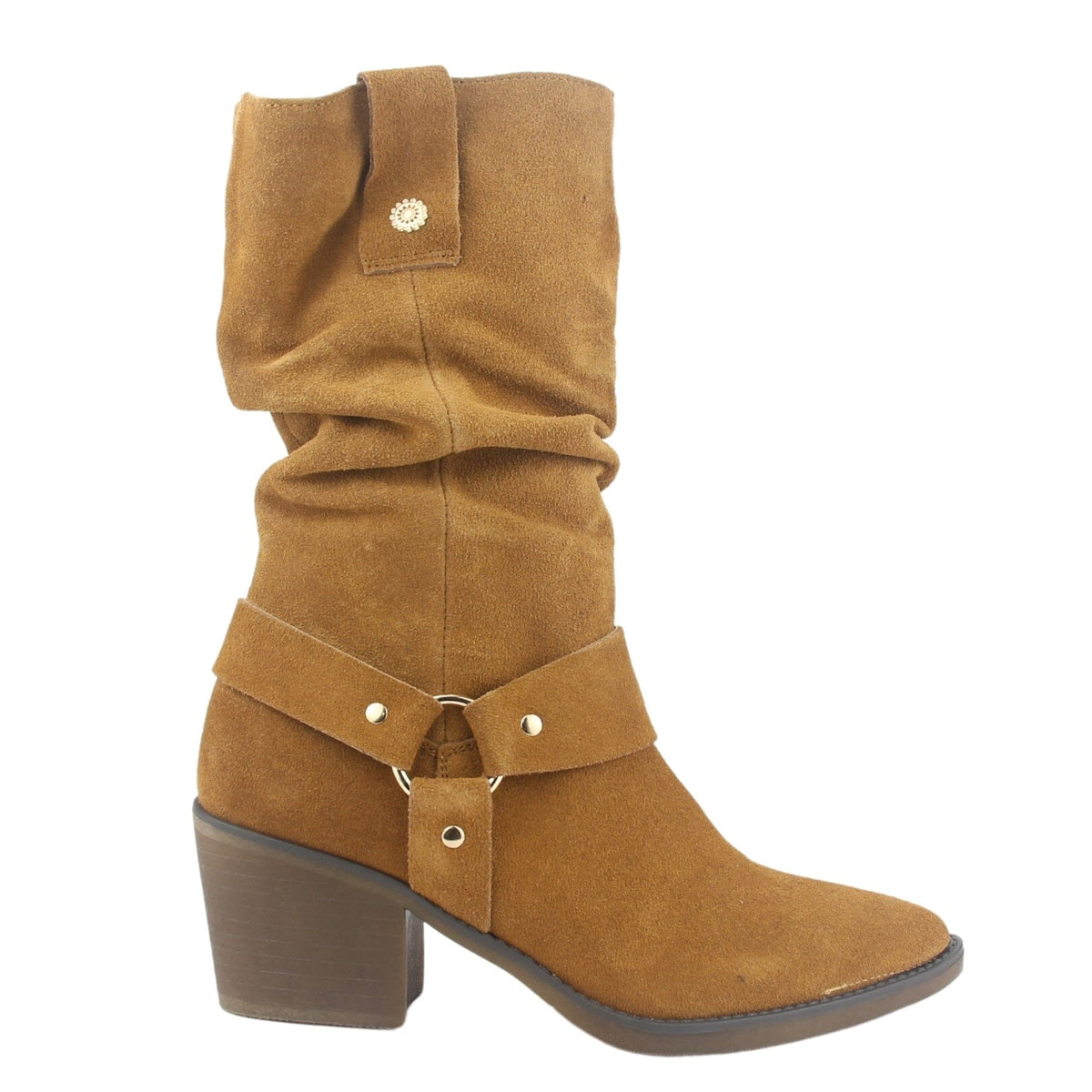 Bota Chalada Mujer Reno-3 Café Casual Botas Taco Chalada 