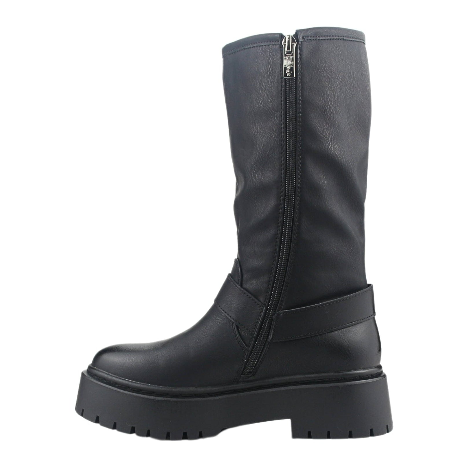 Bota Chalada Mujer Rust-23 Negro Plataforma Botas Taco Chalada 