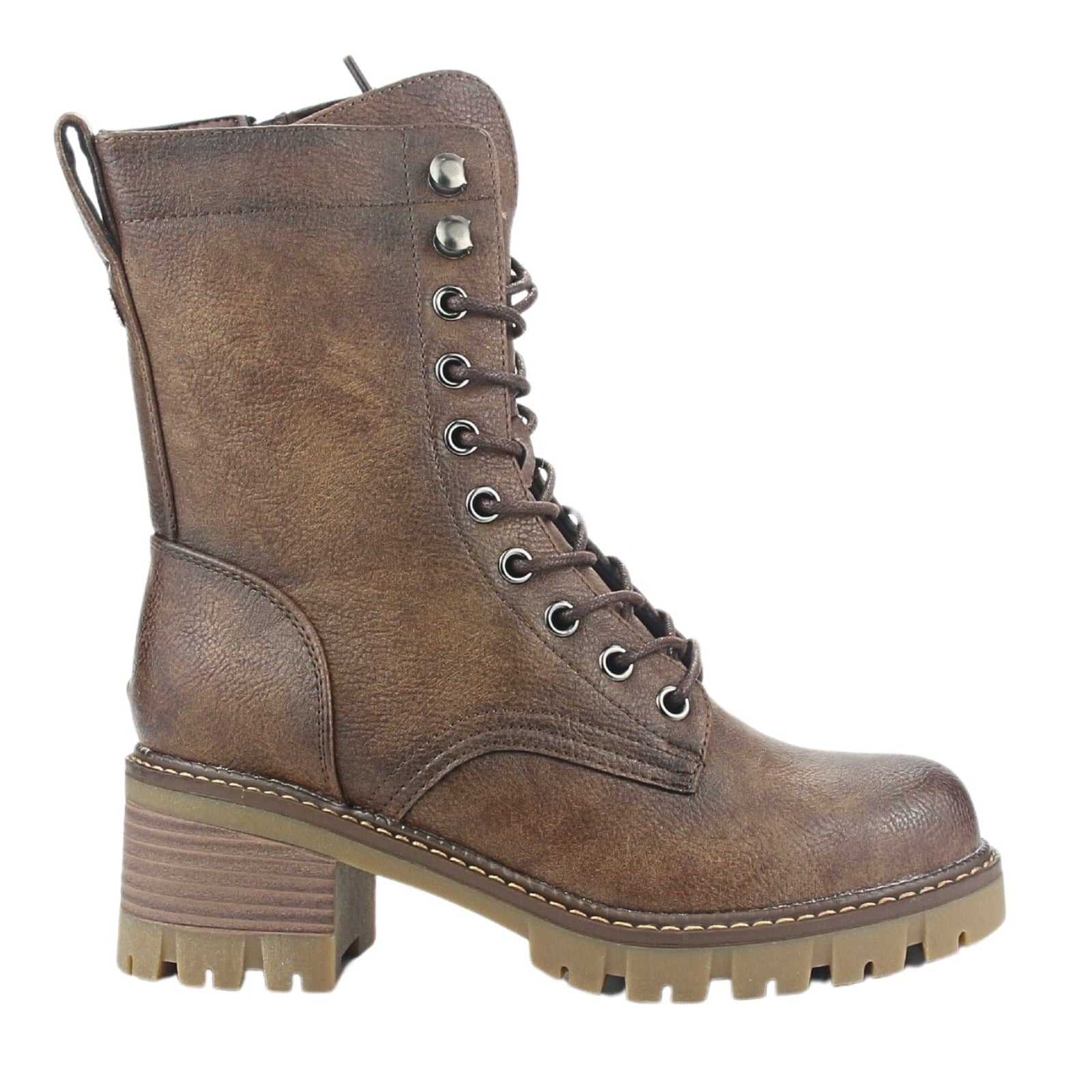 Bota Chalada Mujer Sindy-5 Café Casual Botas Taco Chalada 