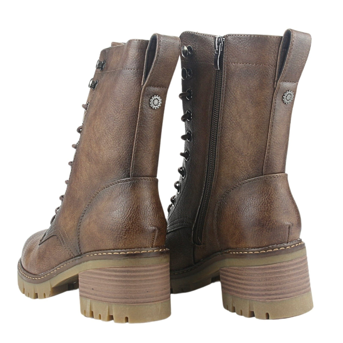 Bota Chalada Mujer Sindy-5 Café Casual Botas Taco Chalada 