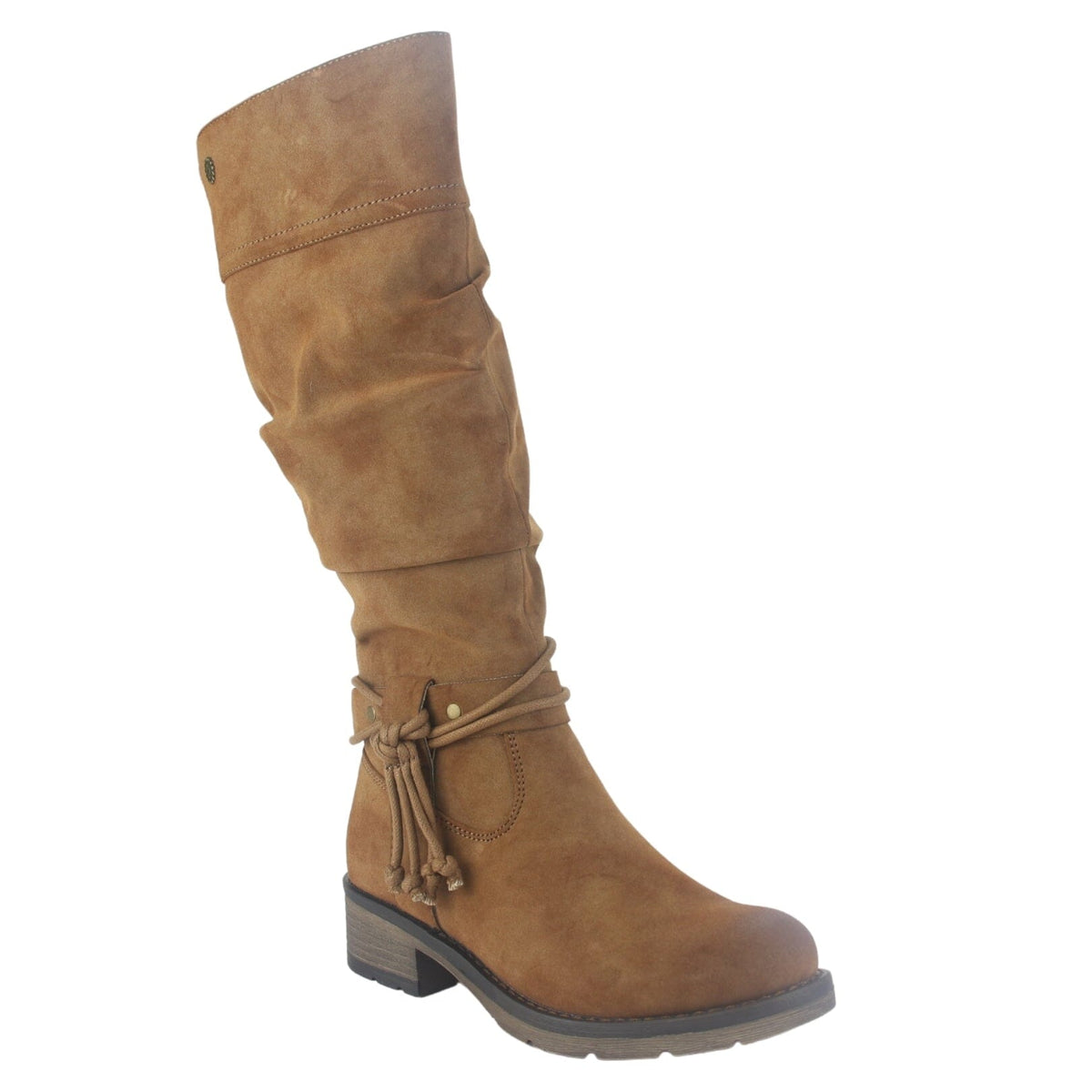 Bota Chalada Mujer Torri-30 Camel Casual Botas Taco Chalada 