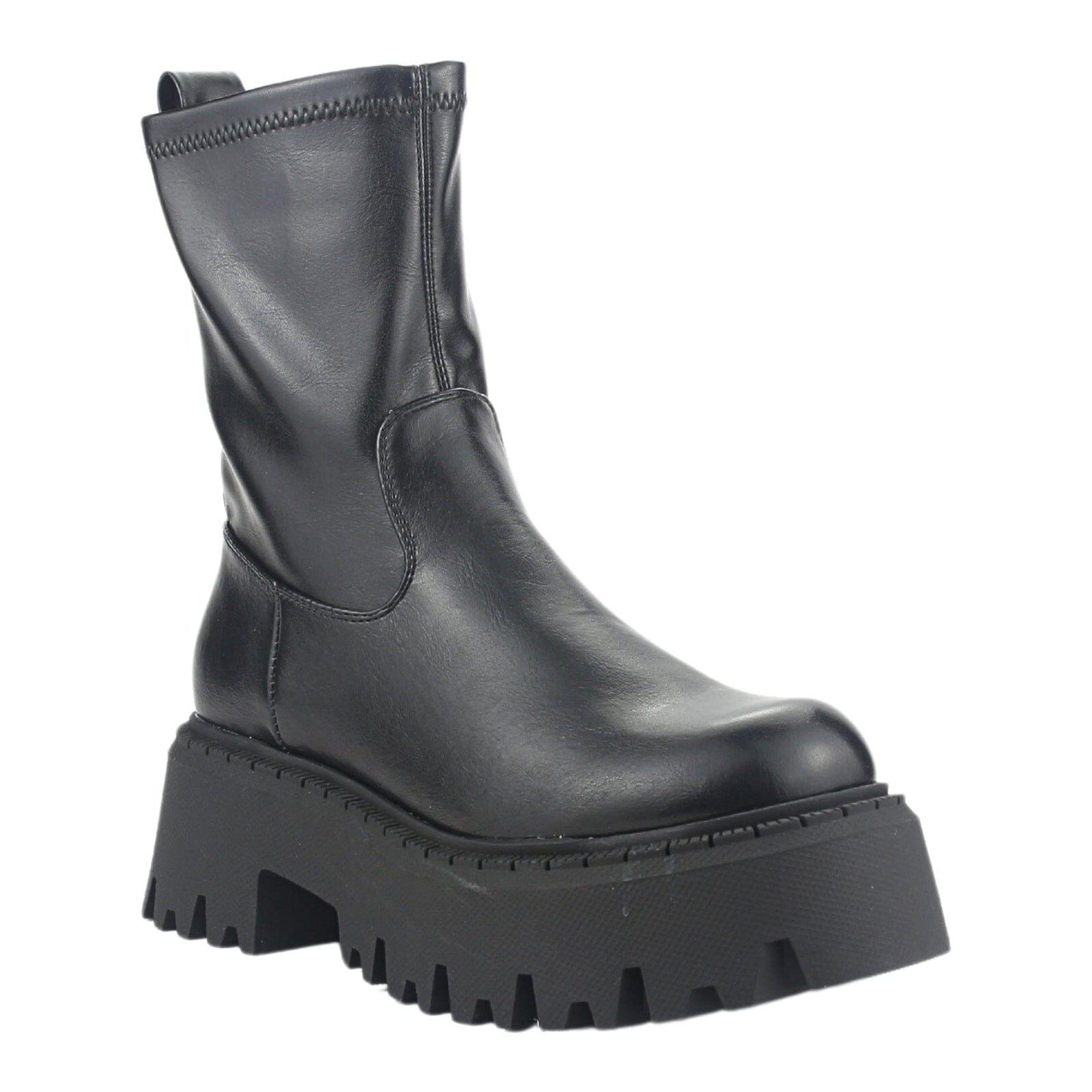 Bota Chalada Mujer Tractor-20 Negro Casual Botines Plataforma Chalada 