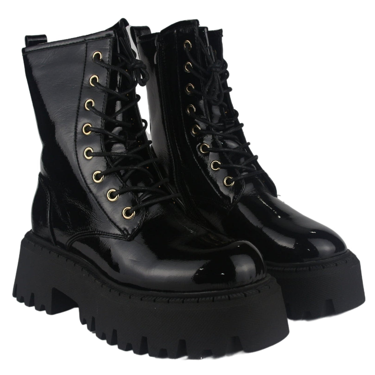 Bota Chalada Mujer Tractor-21 Negro Casual Botines Plataforma Chalada 