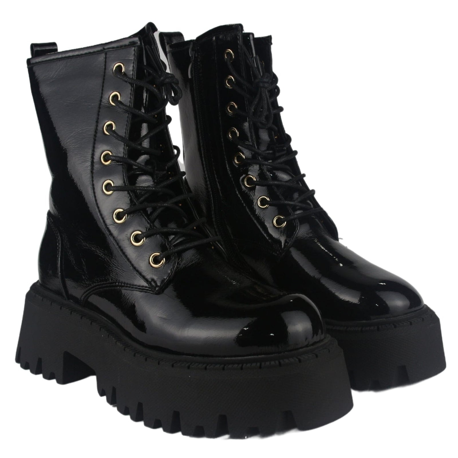 Bota Chalada Mujer Tractor-21 Negro Casual Botines Plataforma Chalada 