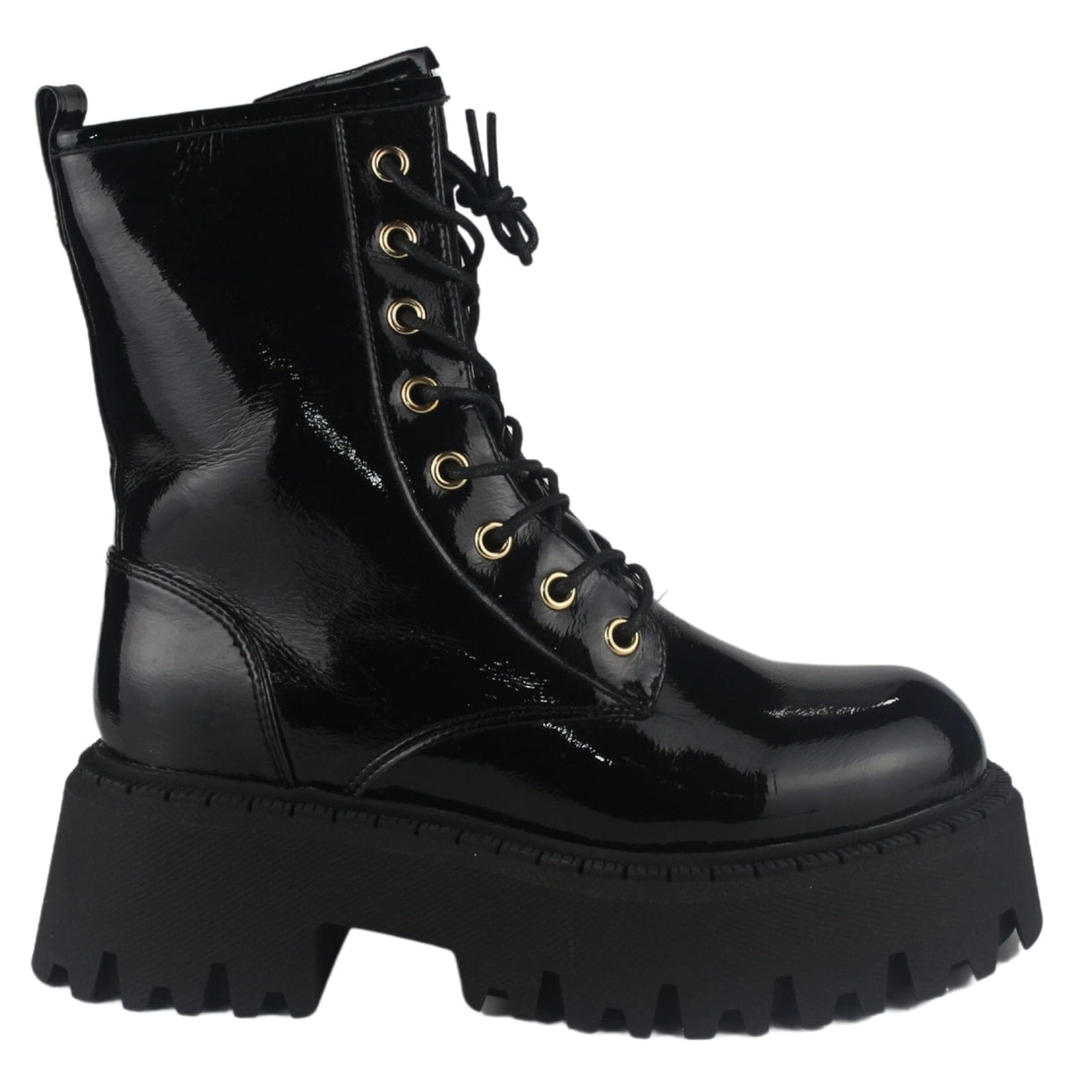Bota Chalada Mujer Tractor-21 Negro Casual Botines Plataforma Chalada 