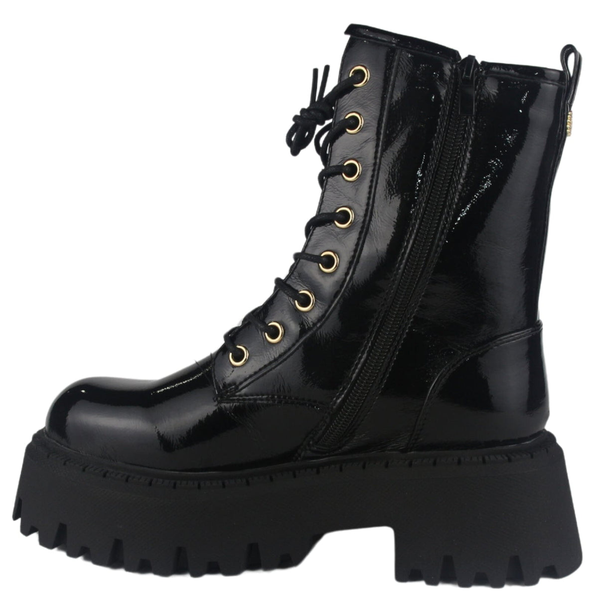 Bota Chalada Mujer Tractor-21 Negro Casual Botines Plataforma Chalada 