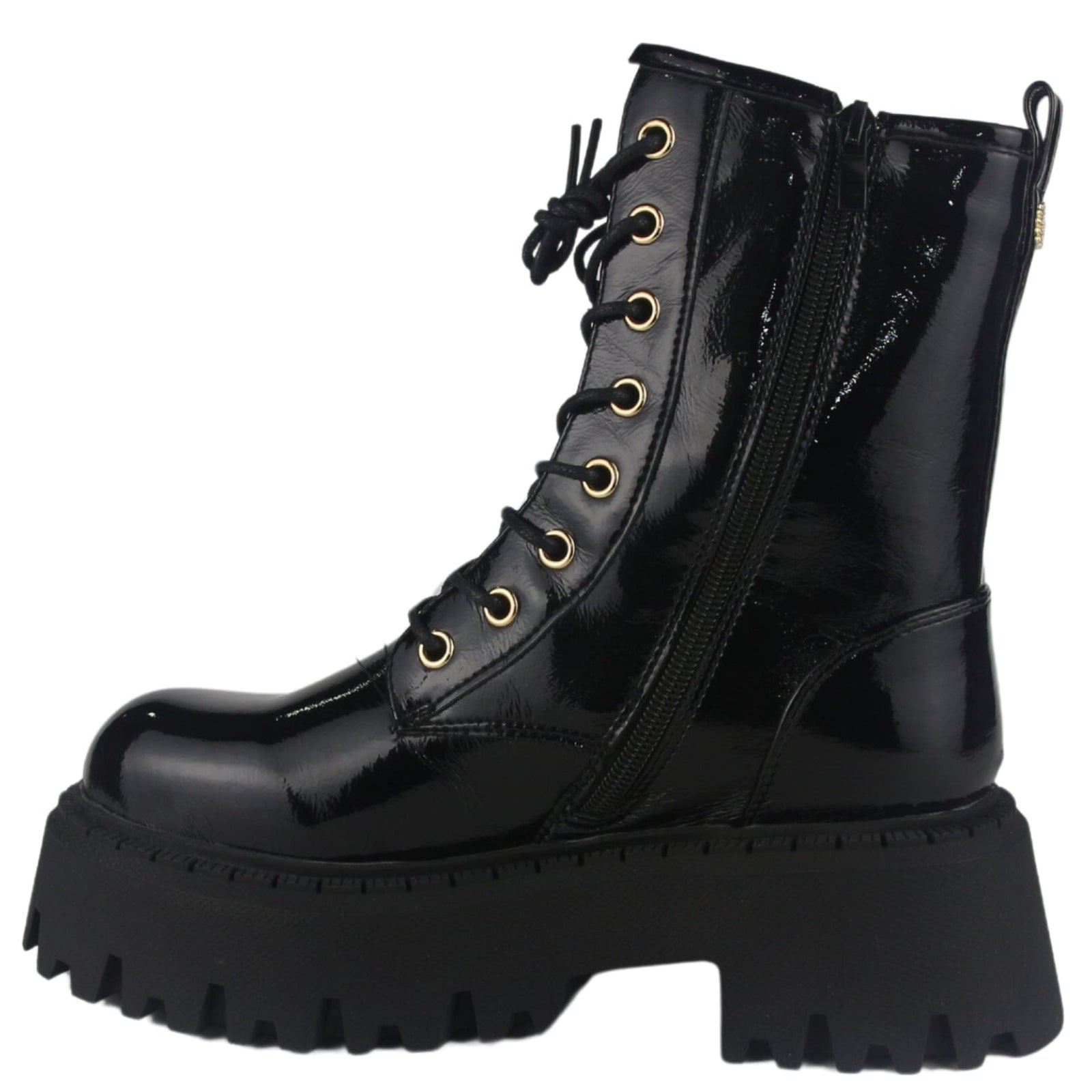 Bota Chalada Mujer Tractor-21 Negro Casual Botines Plataforma Chalada 