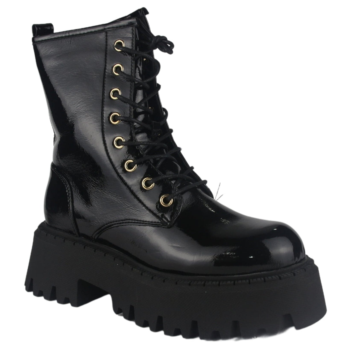 Bota Chalada Mujer Tractor-21 Negro Casual Botines Plataforma Chalada 