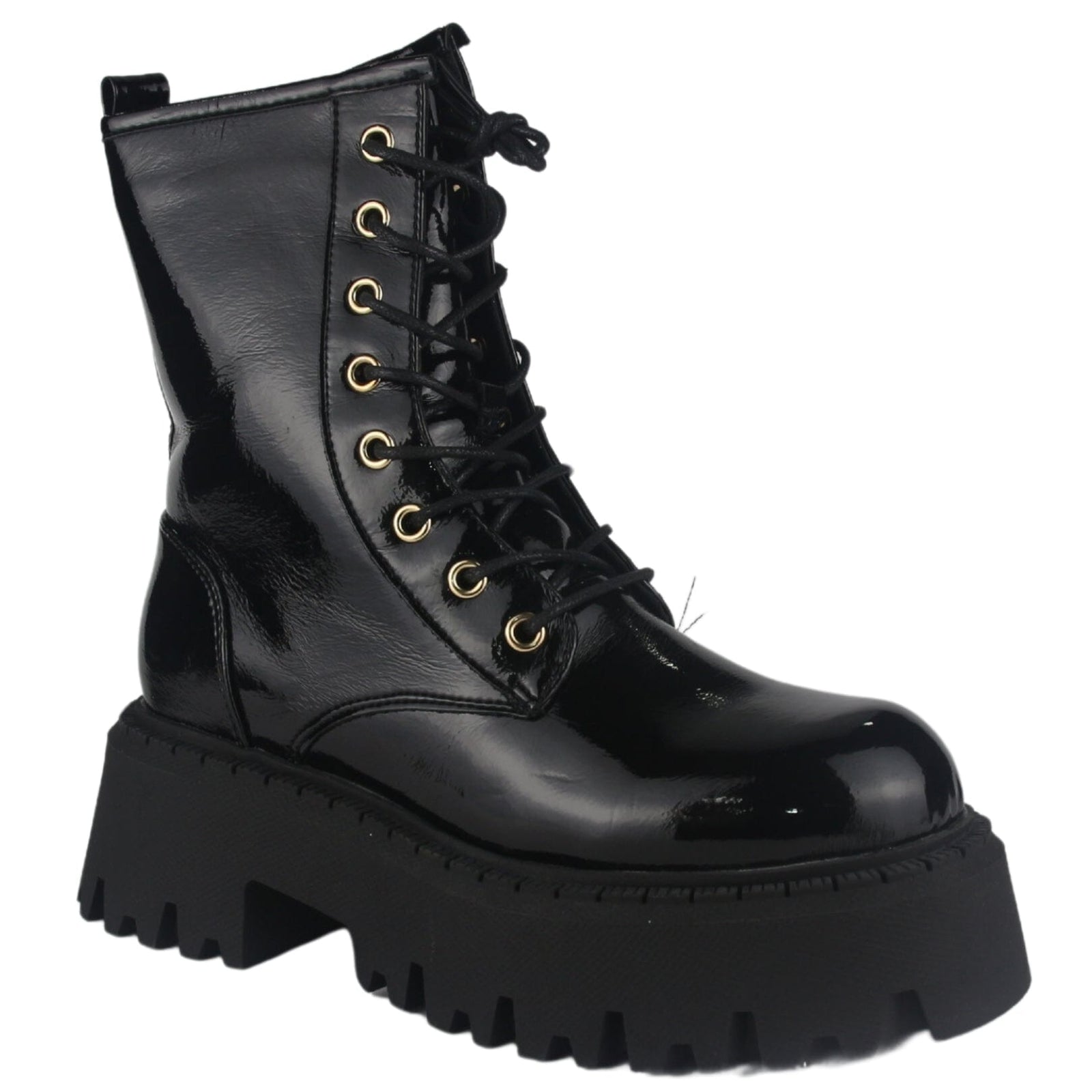 Bota Chalada Mujer Tractor-21 Negro Casual Botines Plataforma Chalada 