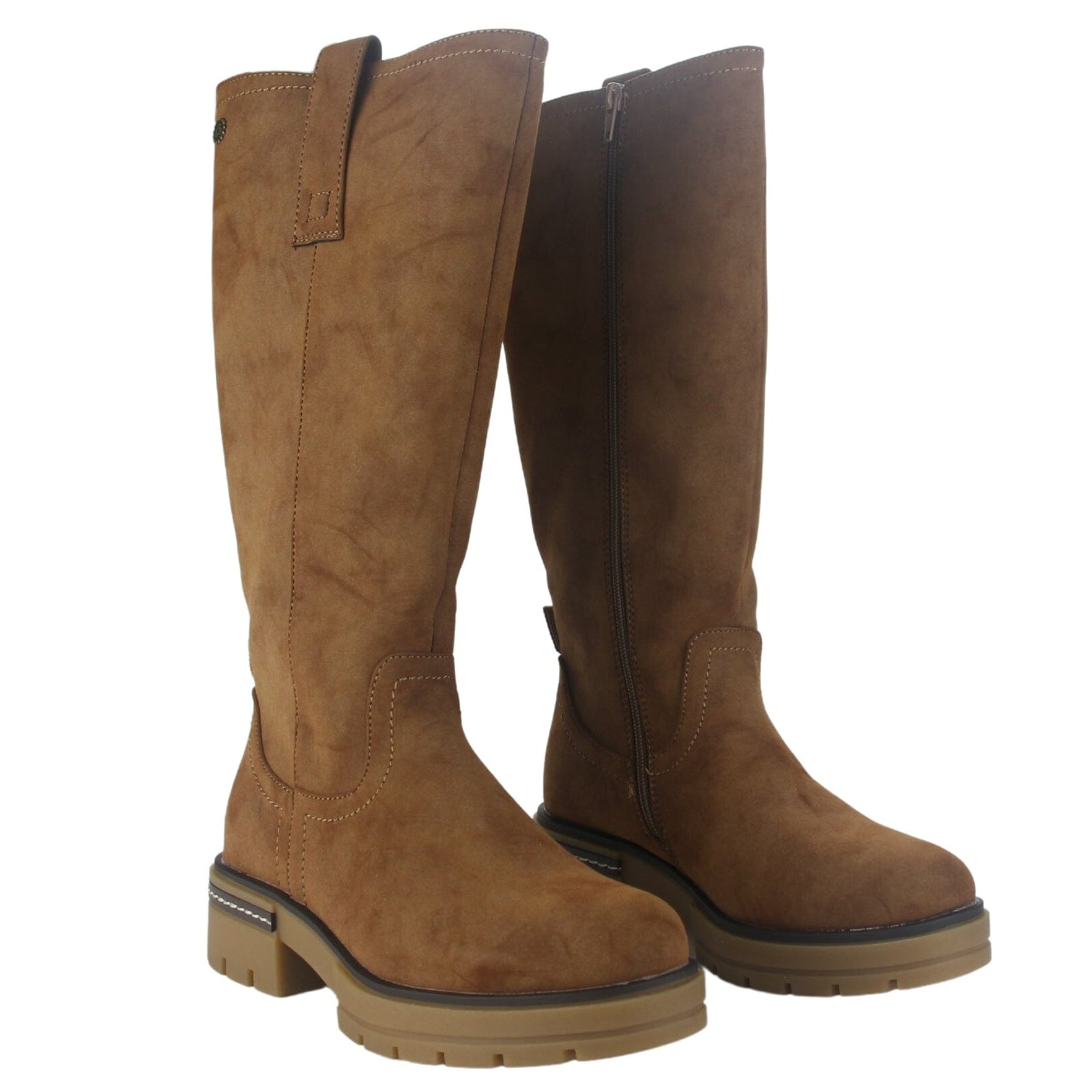 Bota Chalada Mujer Trini-2 Camel Casual Botas Taco Chalada 