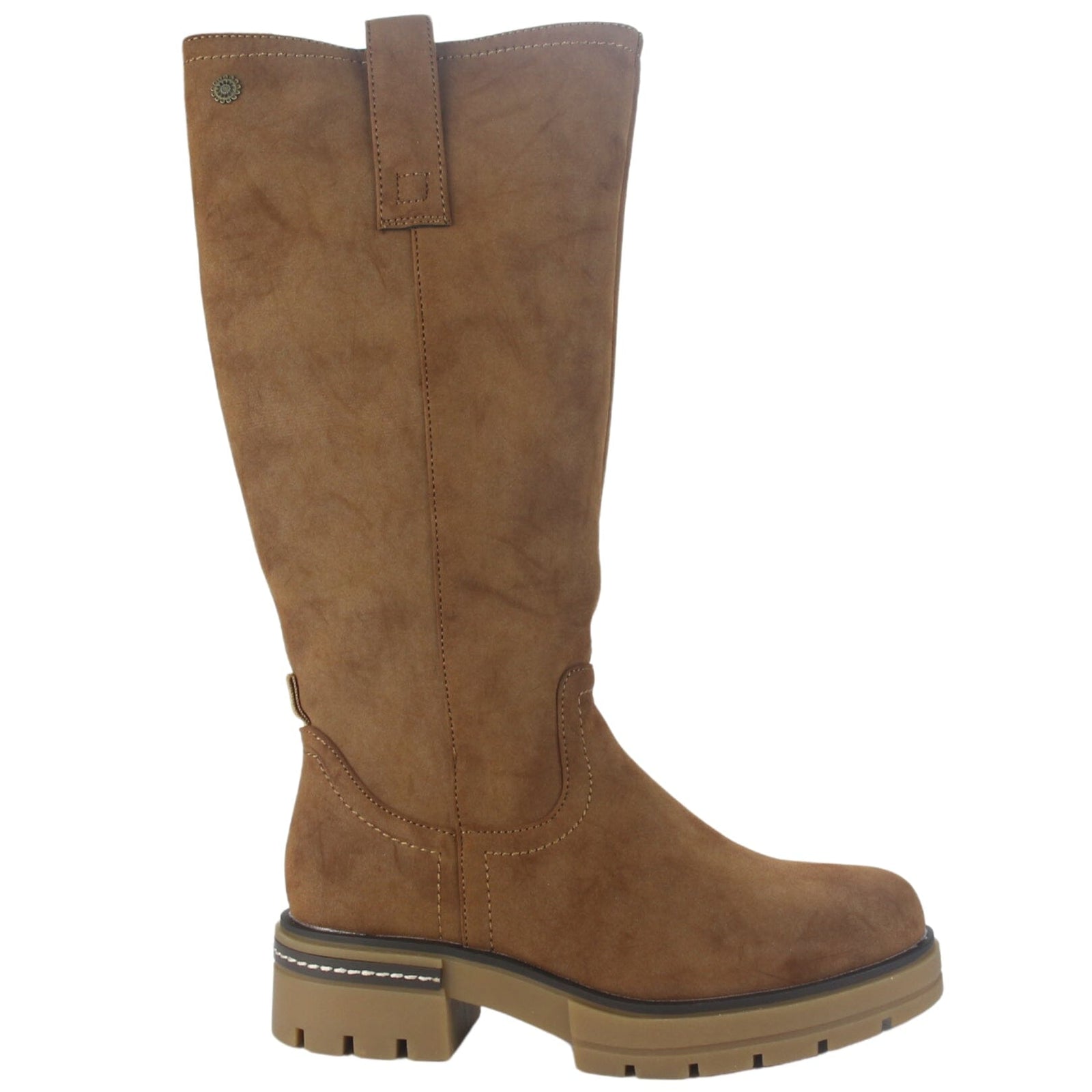 Bota Chalada Mujer Trini-2 Camel Casual Botas Taco Chalada 