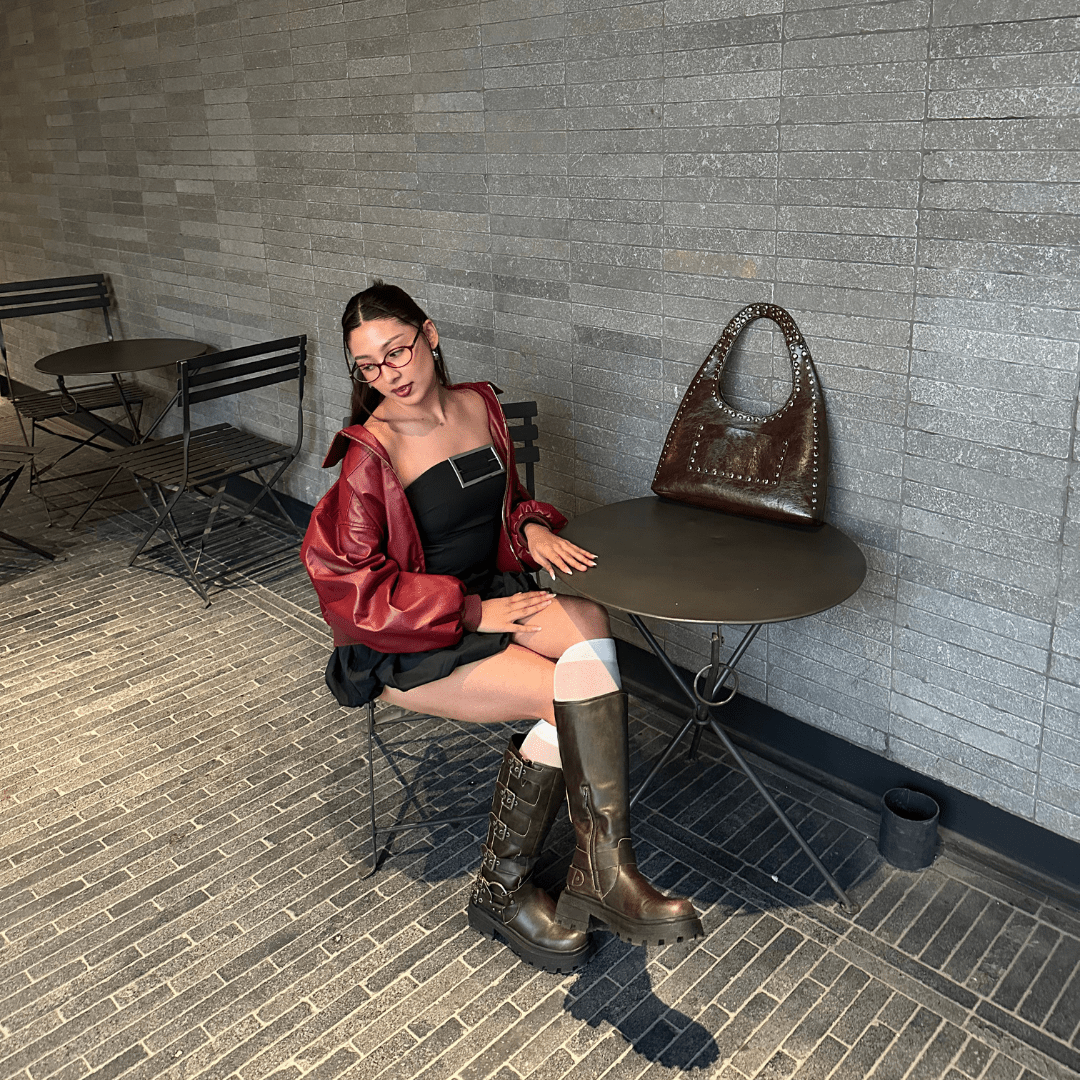 Bota Chalada Mujer Triva-1 Café Casual Botas Plataforma Chalada 