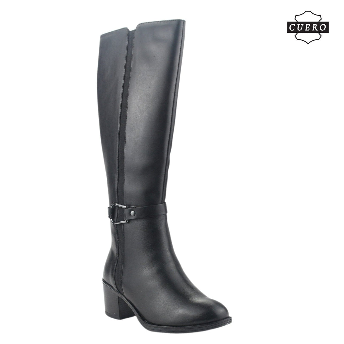 Bota de Cuero Chalada Mujer Palena-1 Negro Casual Botas Taco Chalada 