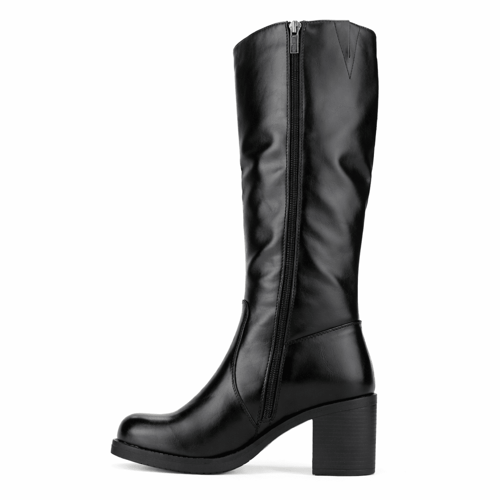 Bota Negro Mujer Casual Chalada Prata Botas Taco Chalada 