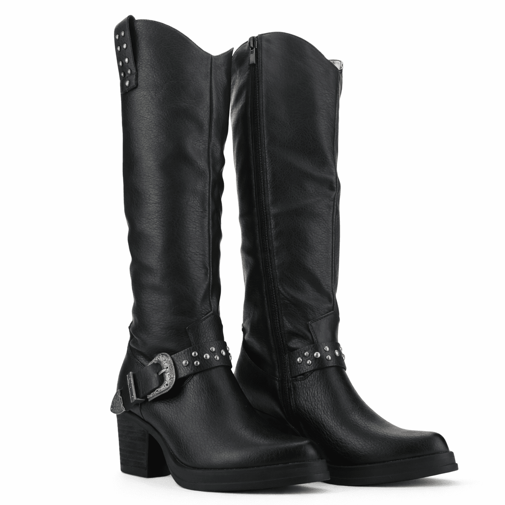 Bota Negro Mujer Casual Chalada Suzie Botas Taco Chalada 