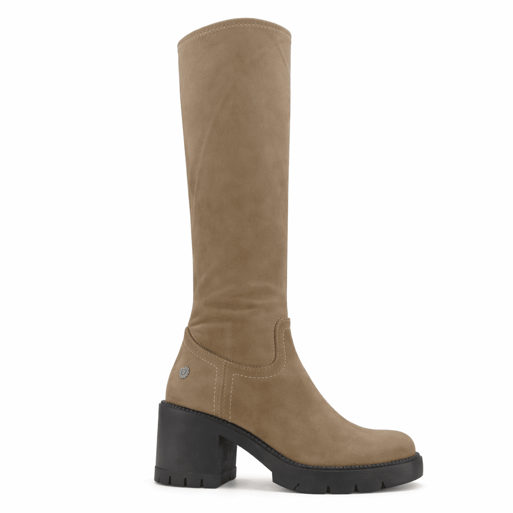 Bota Taupe Mujer Casual Chalada Merati Botas Taco Chalada 