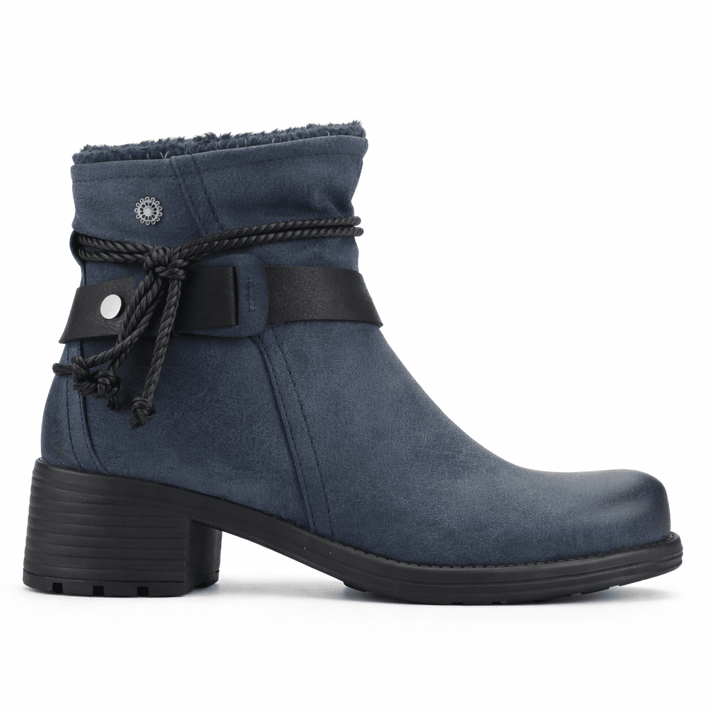 Botin Azul Mujer Casual Chalada Torke Botines Taco Chalada 