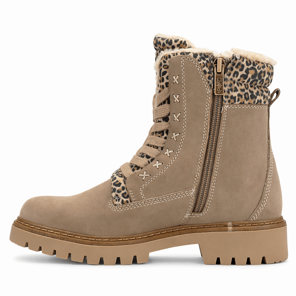 Botin Beige Mujer Casual Chalada Torino Botines Taco Chalada 