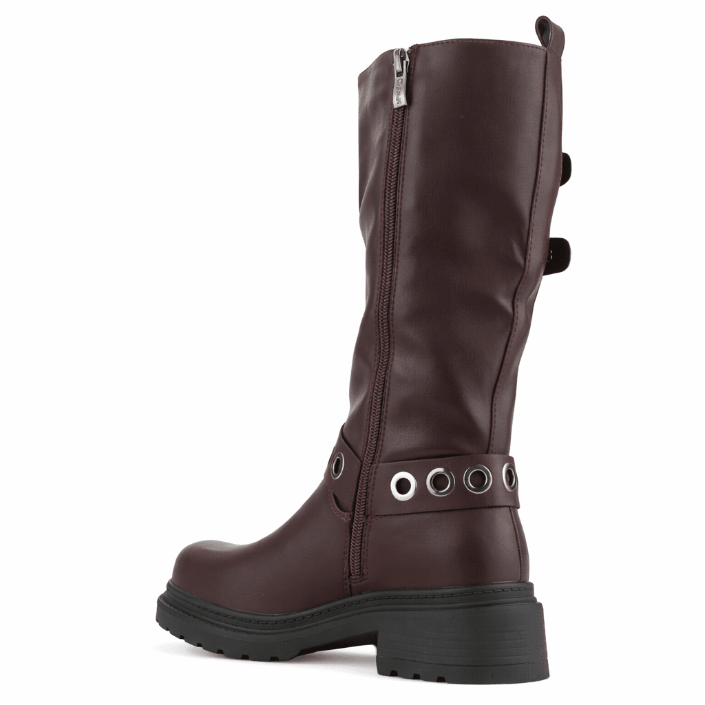 Botin Burdeo Mujer Casual Chalada Bika Botines Taco Chalada 