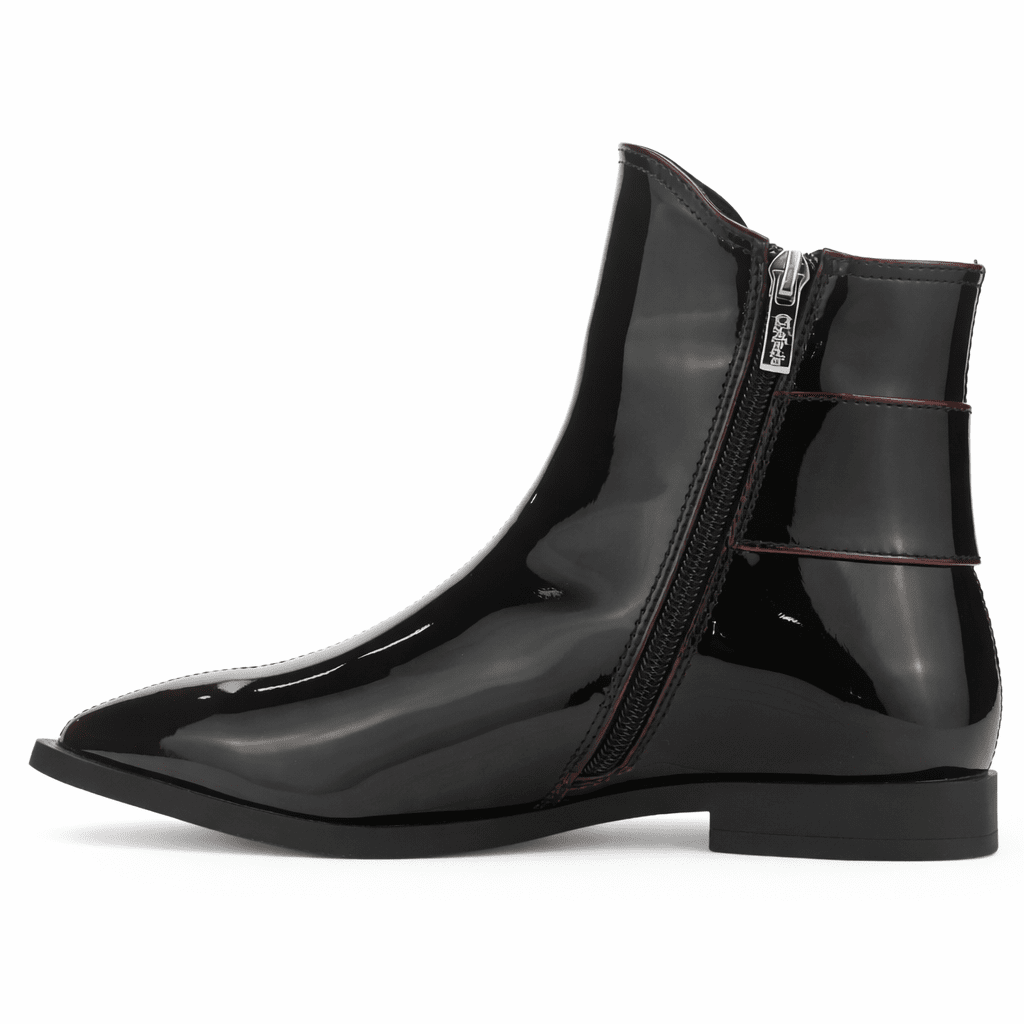 Botin Burdeo Mujer Casual Chalada Slik Botines Taco Chalada 