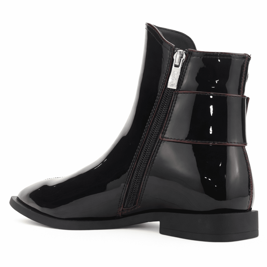 Botin Burdeo Mujer Casual Chalada Slik Botines Taco Chalada 