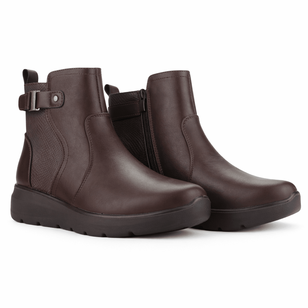 Botin Café Mujer Casual Chalada Astra Botines Taco Chalada 