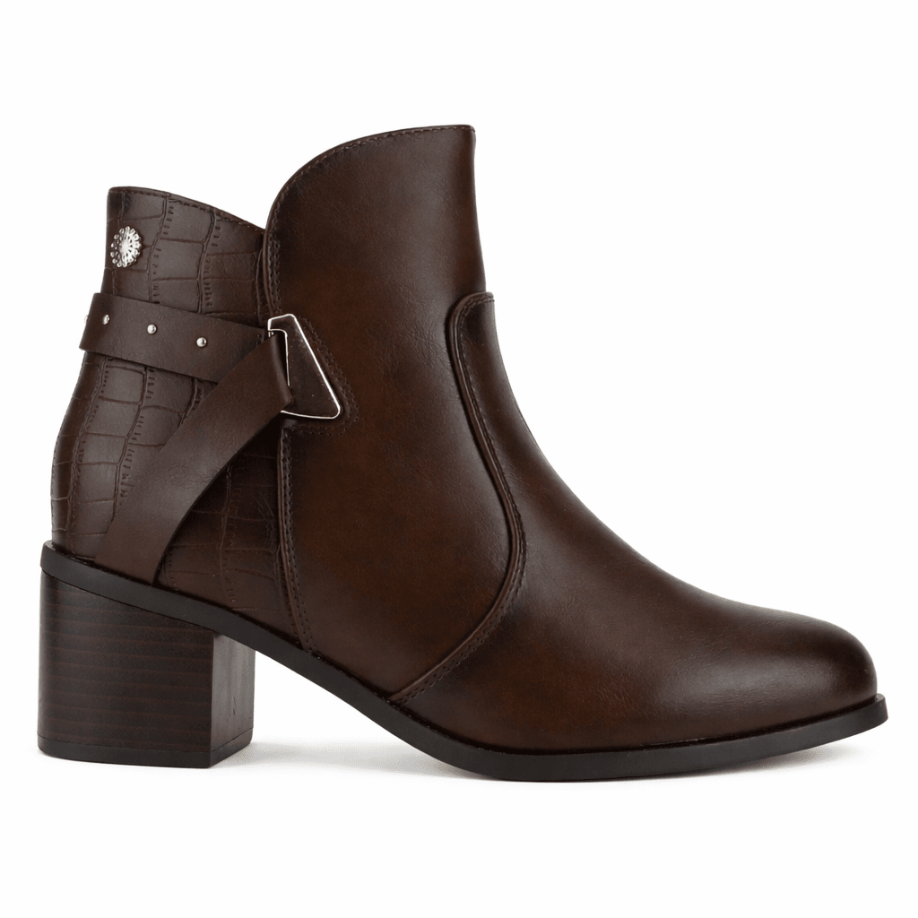 Botin Café Mujer Casual Chalada Diva Botines Taco Chalada 