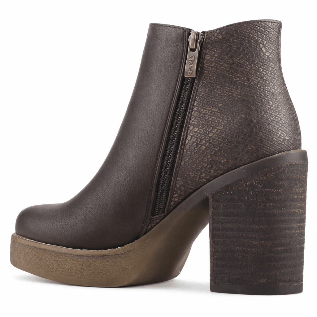 Botin Café Mujer Casual Chalada Ella Botines Taco Chalada 
