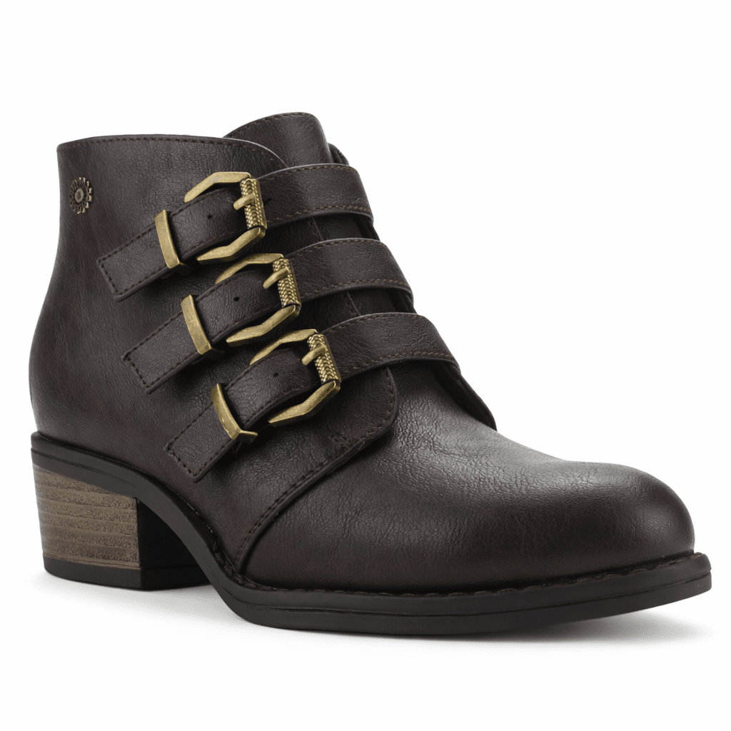 Botin Café Mujer Casual Chalada Faca Botines Taco Chalada 