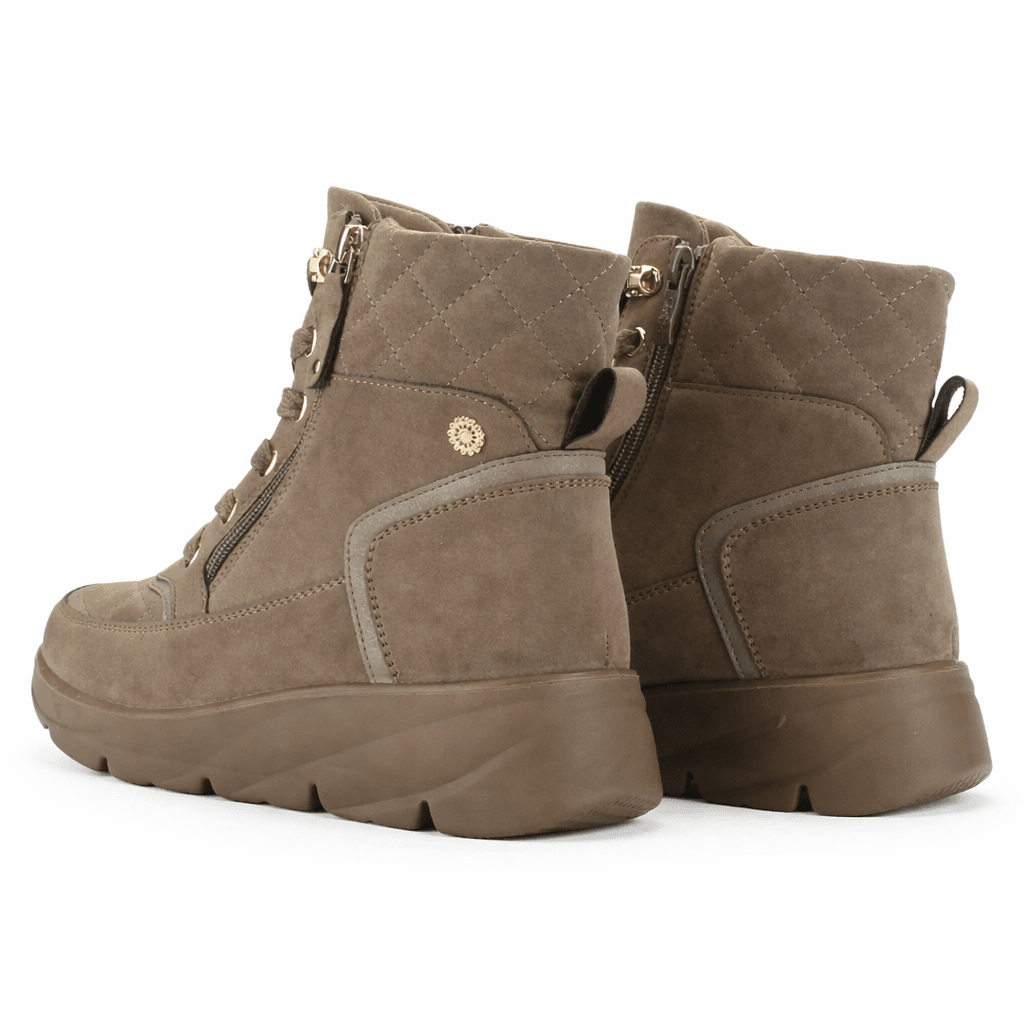 Botin Café Mujer Casual Chalada Gramy Botines Taco Chalada 