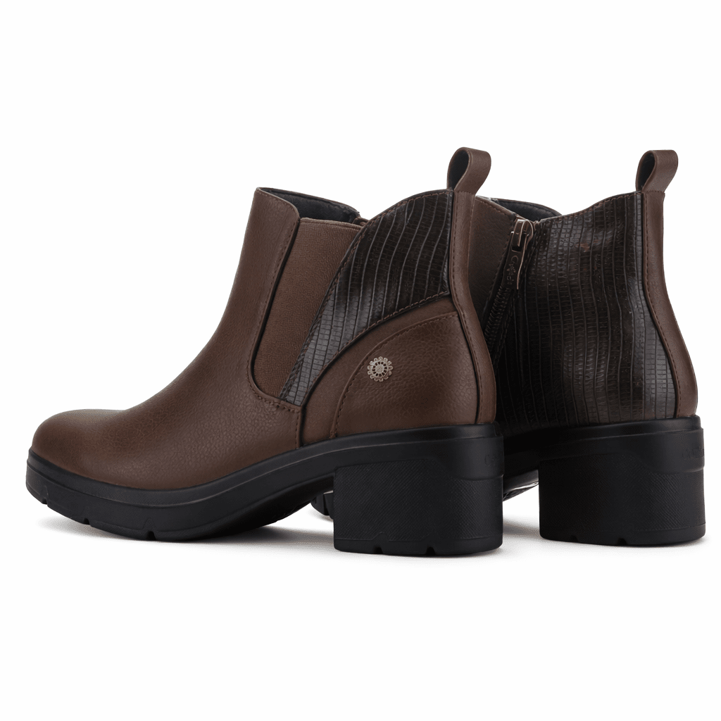 Botin Café Mujer Casual Chalada Madena Botines Taco Chalada 