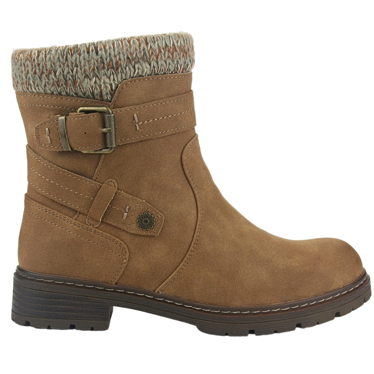Botin Chalada Mujer Andy-1 Camel Casual Botines Planos Chalada 