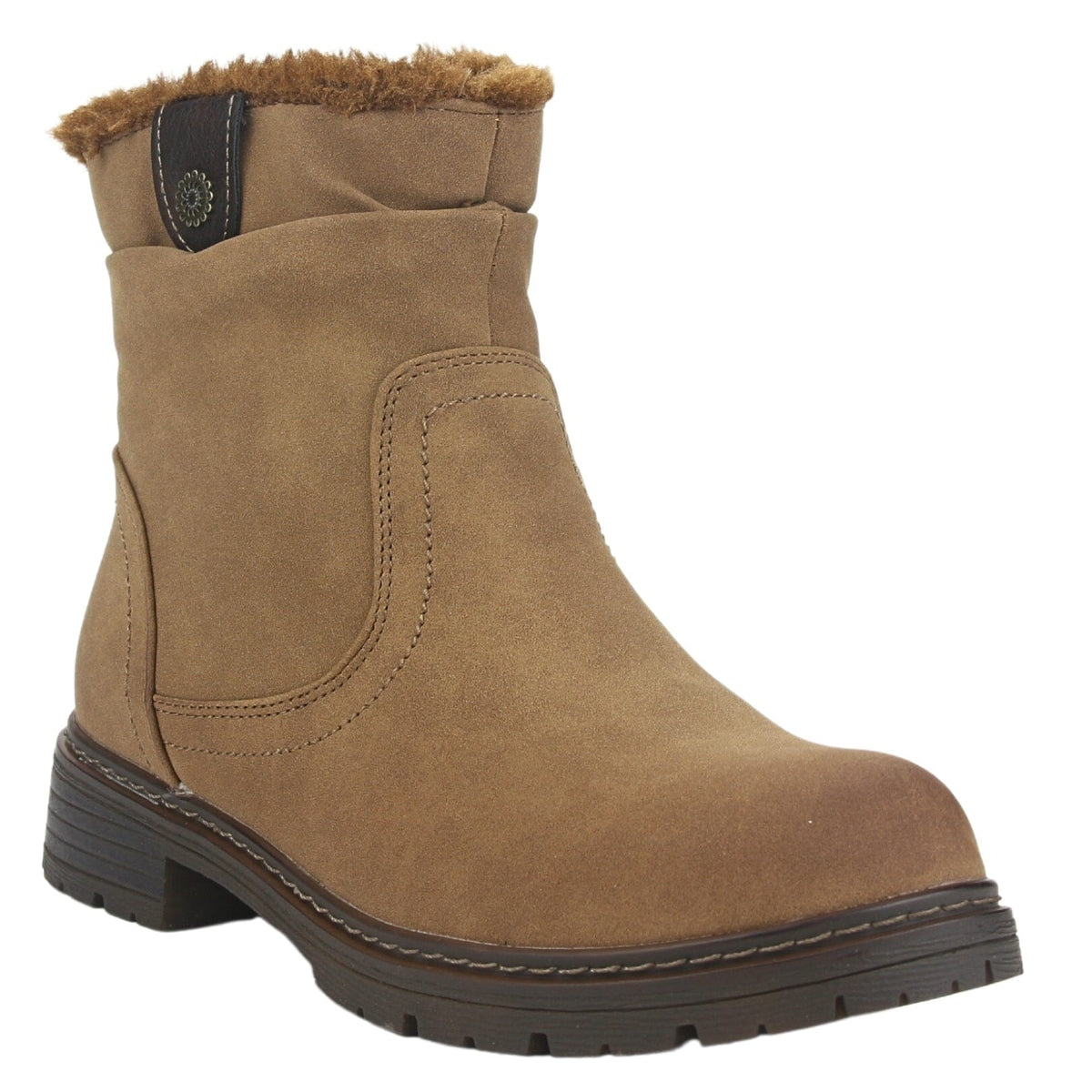 Botin Chalada Mujer Andy-2 Camel Casual Botines Planos Chalada 