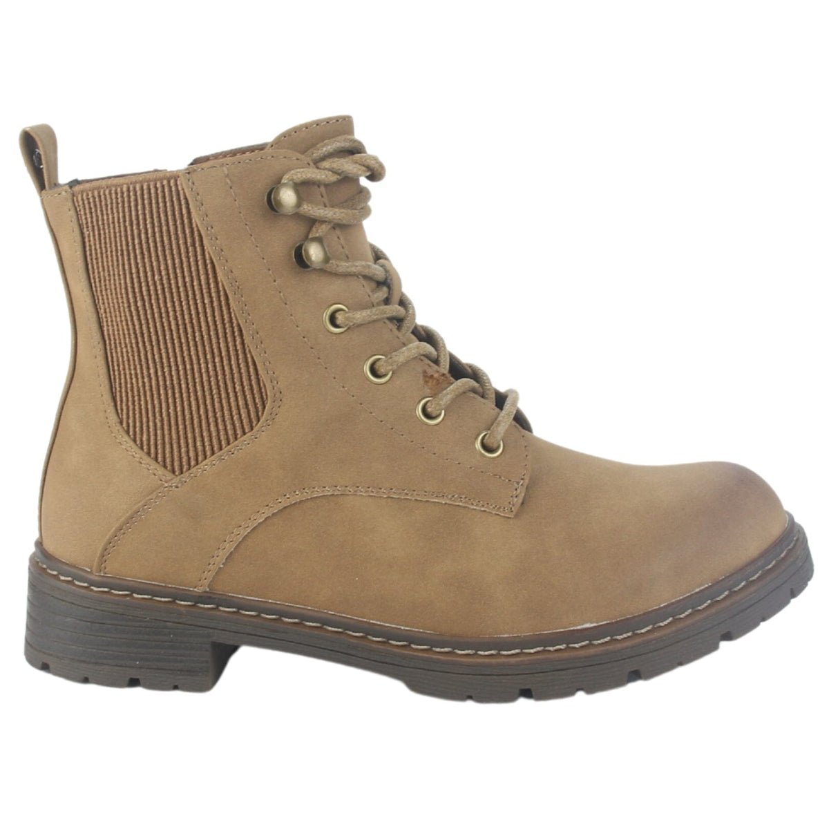 Botin Chalada Mujer Andy-3 Camel Casual Botines Plataforma Chalada 