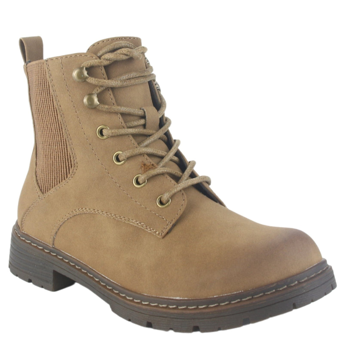Botin Chalada Mujer Andy-3 Camel Casual Botines Plataforma Chalada 