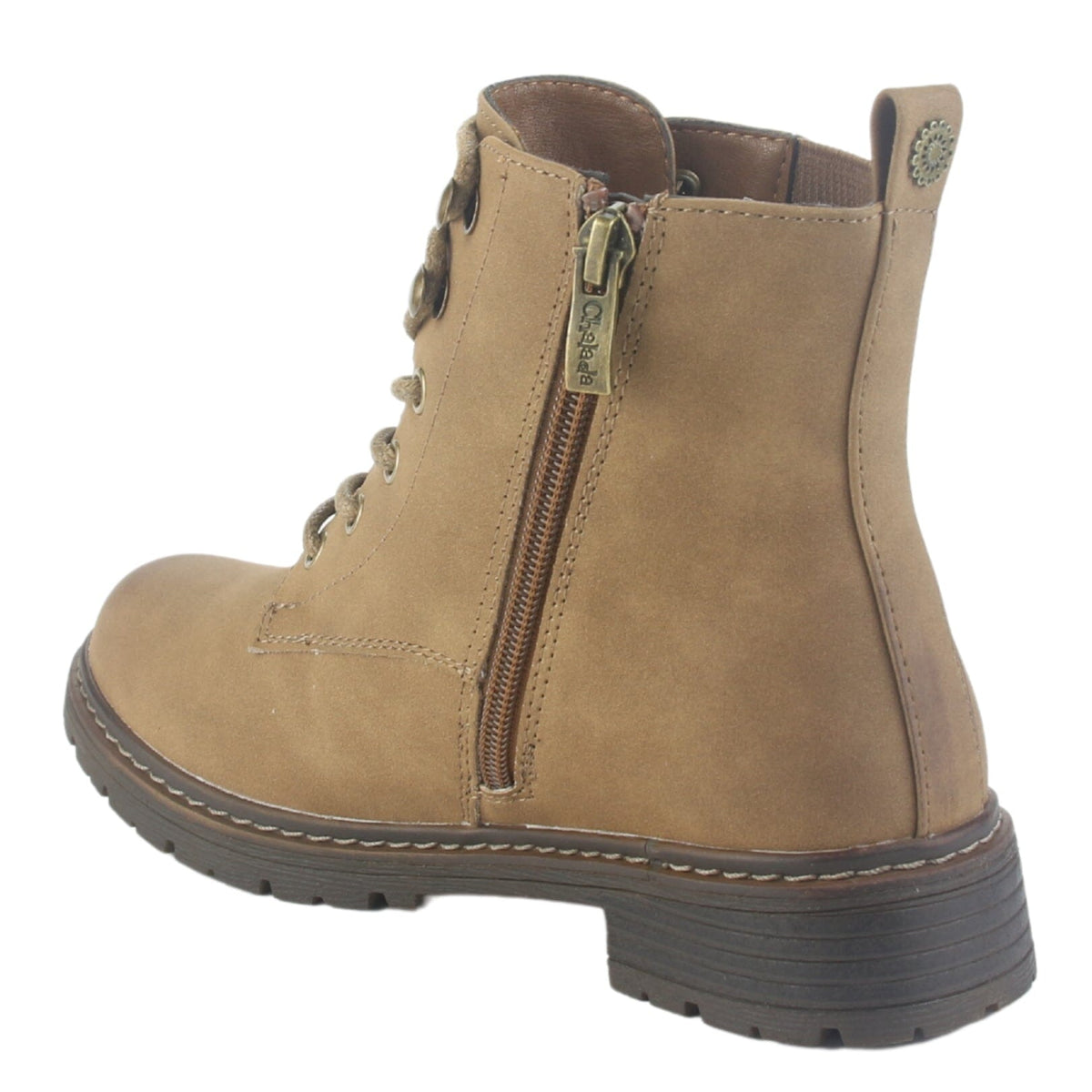 Botin Chalada Mujer Andy-3 Camel Casual Botines Plataforma Chalada 