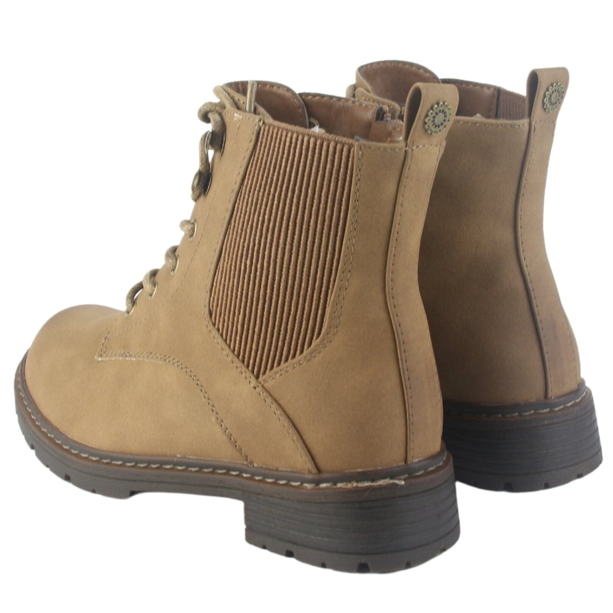 Botin Chalada Mujer Andy-3 Camel Casual Botines Plataforma Chalada 