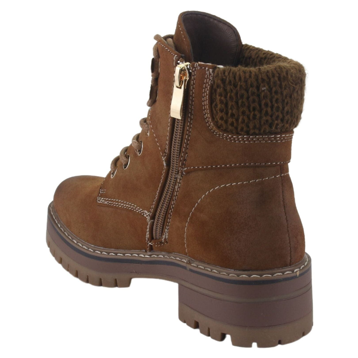 Botin Chalada Mujer Armynew-60 Tostado Casual Botines Taco Chalada 