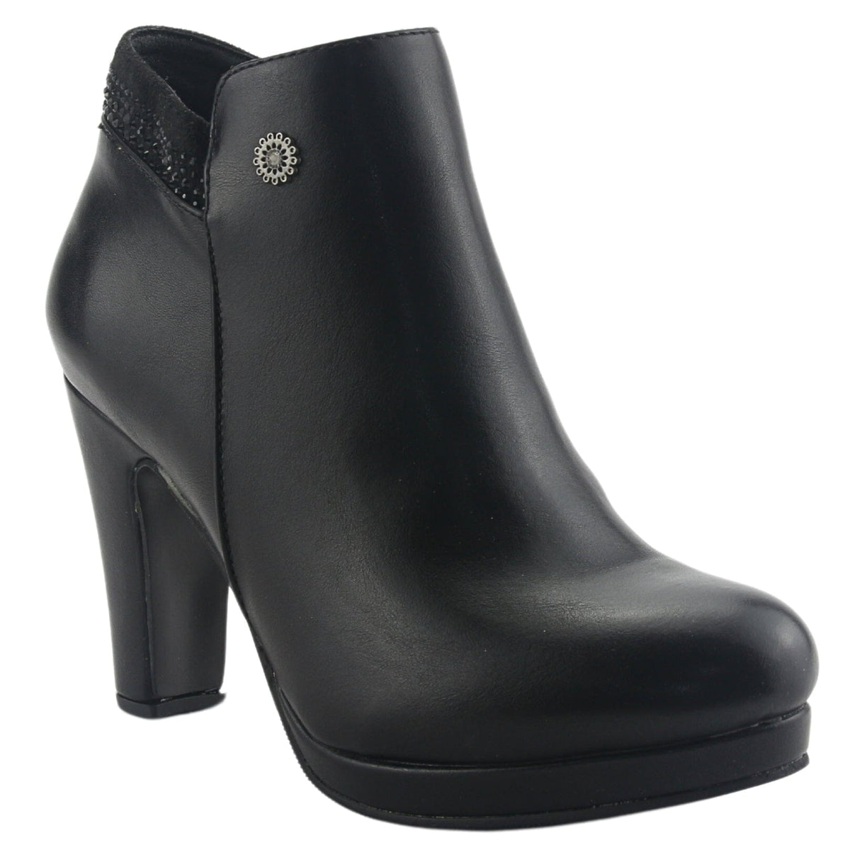Botin Chalada Mujer Bambina-21 Negro Casual Tacones Altos Chalada 