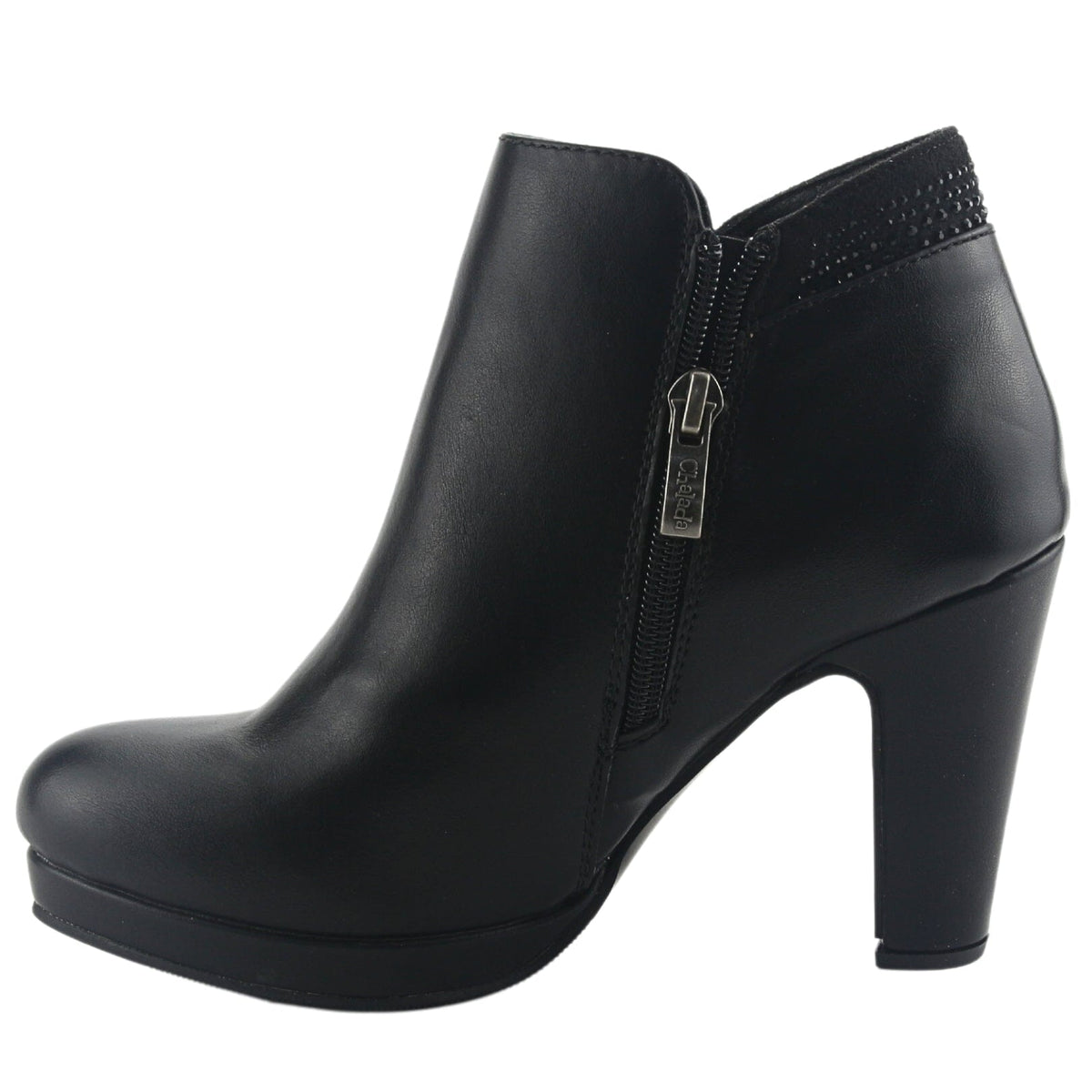Botin Chalada Mujer Bambina-21 Negro Casual Tacones Altos Chalada 