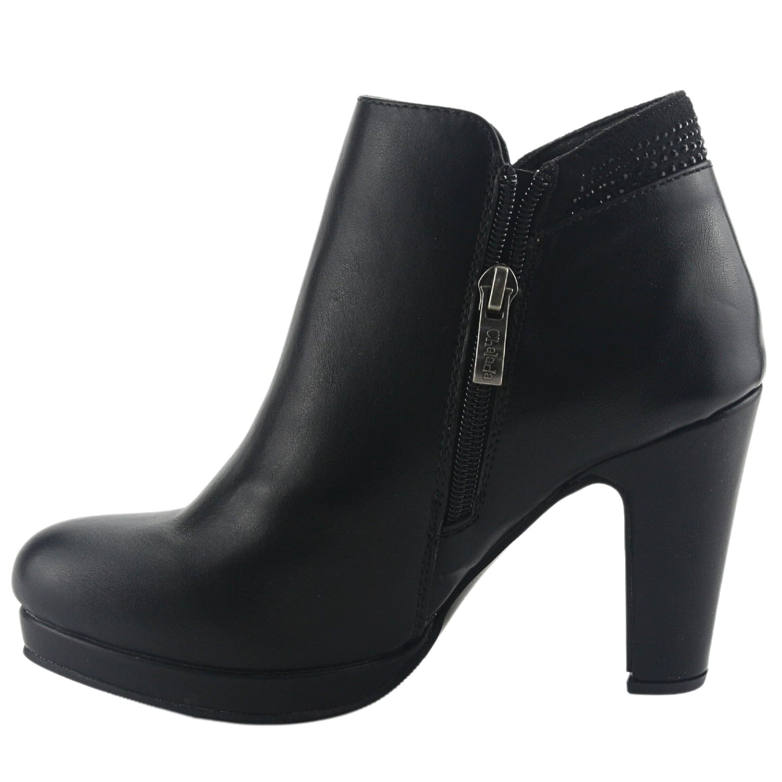 Botin Chalada Mujer Bambina-21 Negro Casual Tacones Altos Chalada 