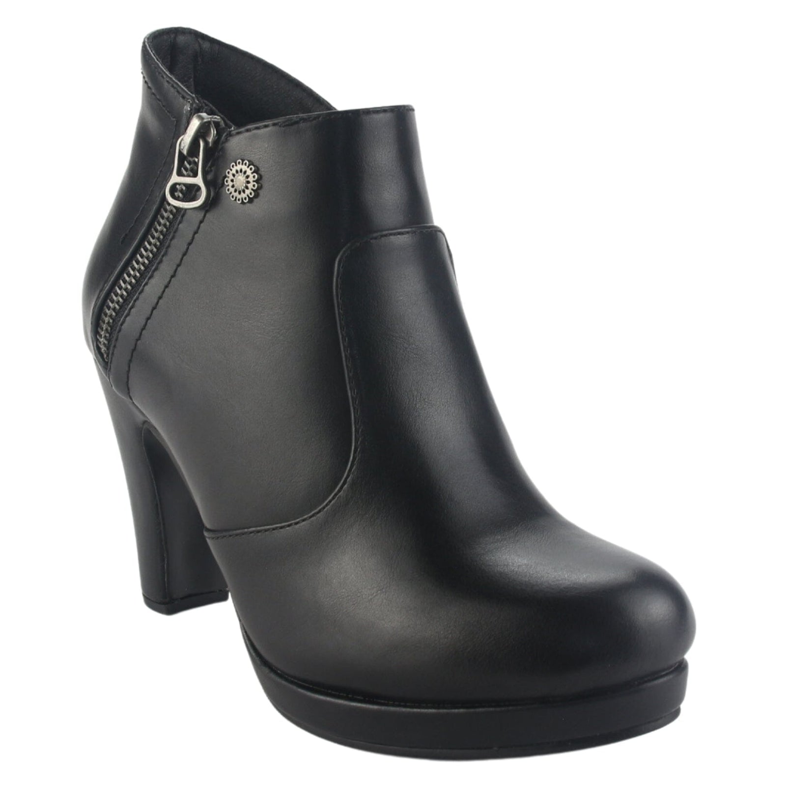 Botin Chalada Mujer Bambina-3 Negro Casual Tacones Altos Chalada 