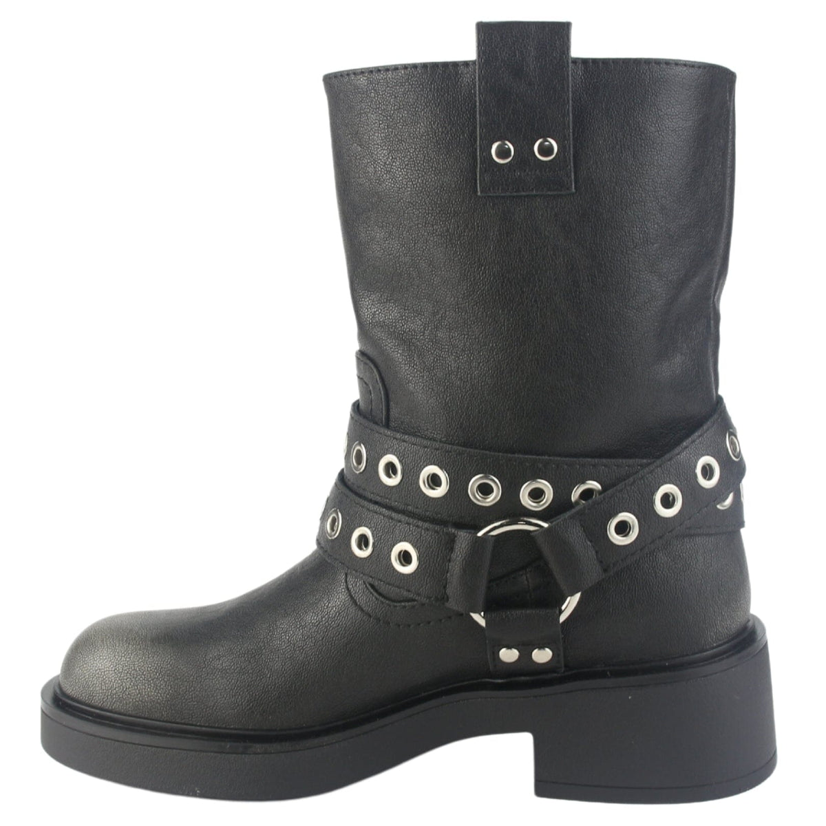 Botin Chalada Mujer Biker-5 Negro Casual Botines Plataforma Chalada 