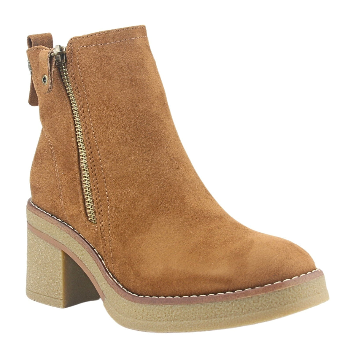 Botin Chalada Mujer Bricca-2 Café Casual Botines Taco Chalada 