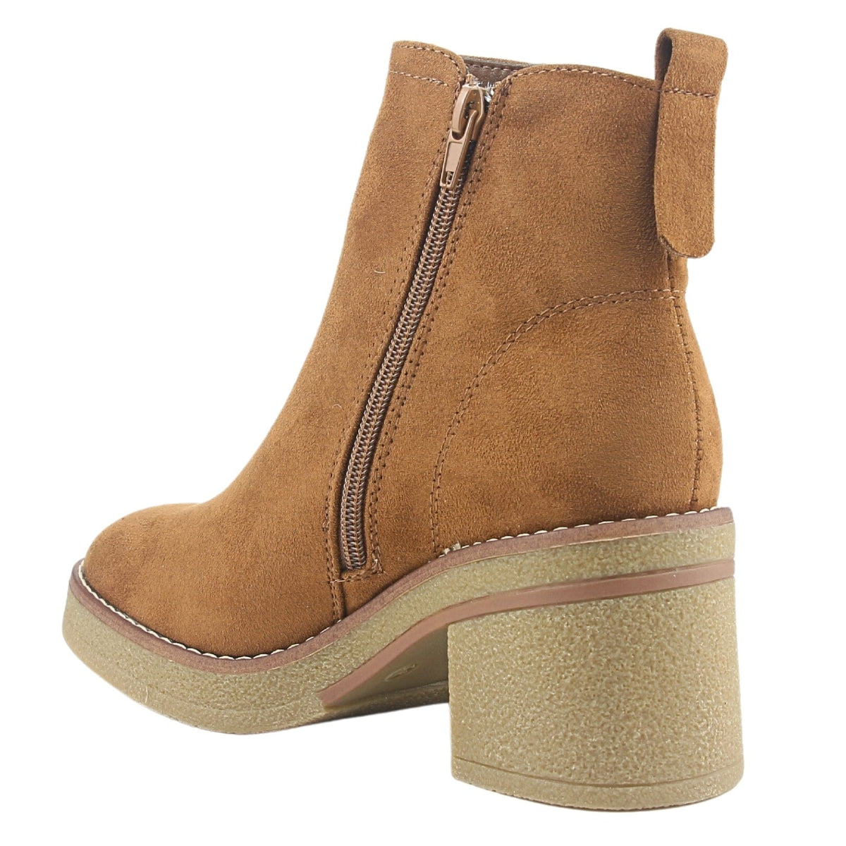 Botin Chalada Mujer Bricca-2 Café Casual Botines Taco Chalada 