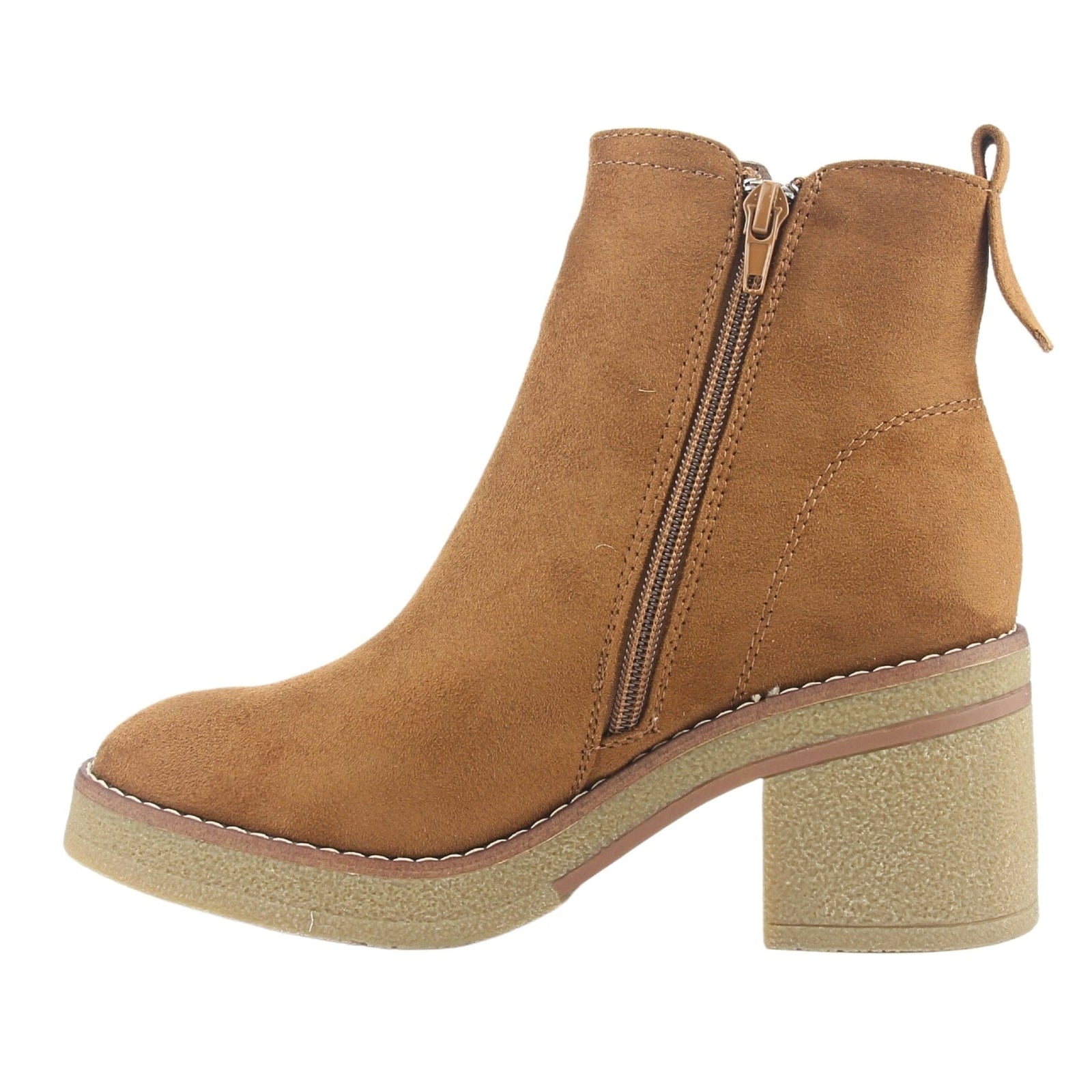 Botin Chalada Mujer Bricca-2 Café Casual Botines Taco Chalada 
