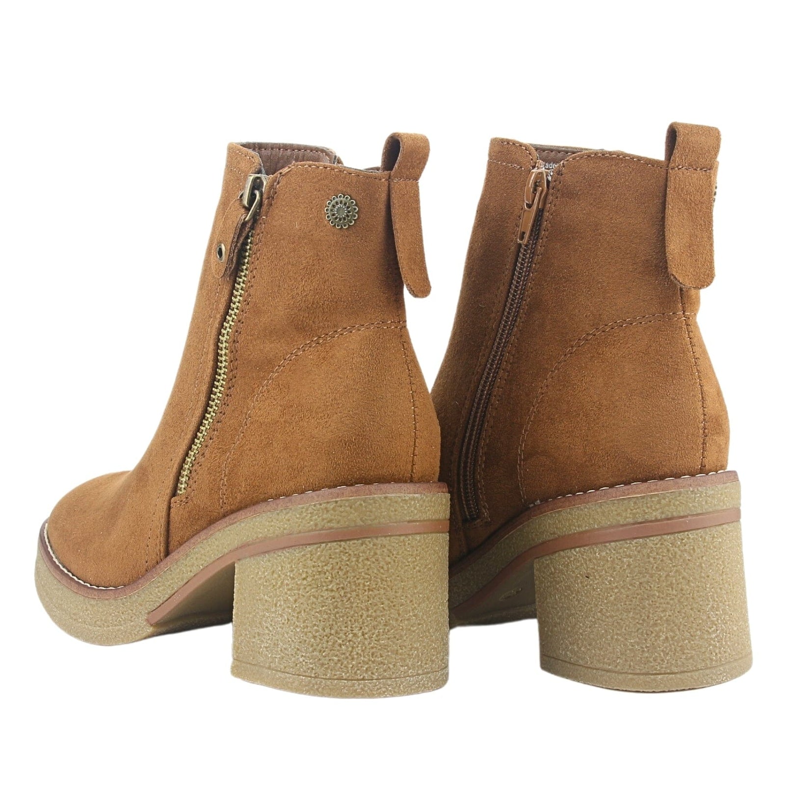 Botin Chalada Mujer Bricca-2 Café Casual Botines Taco Chalada 