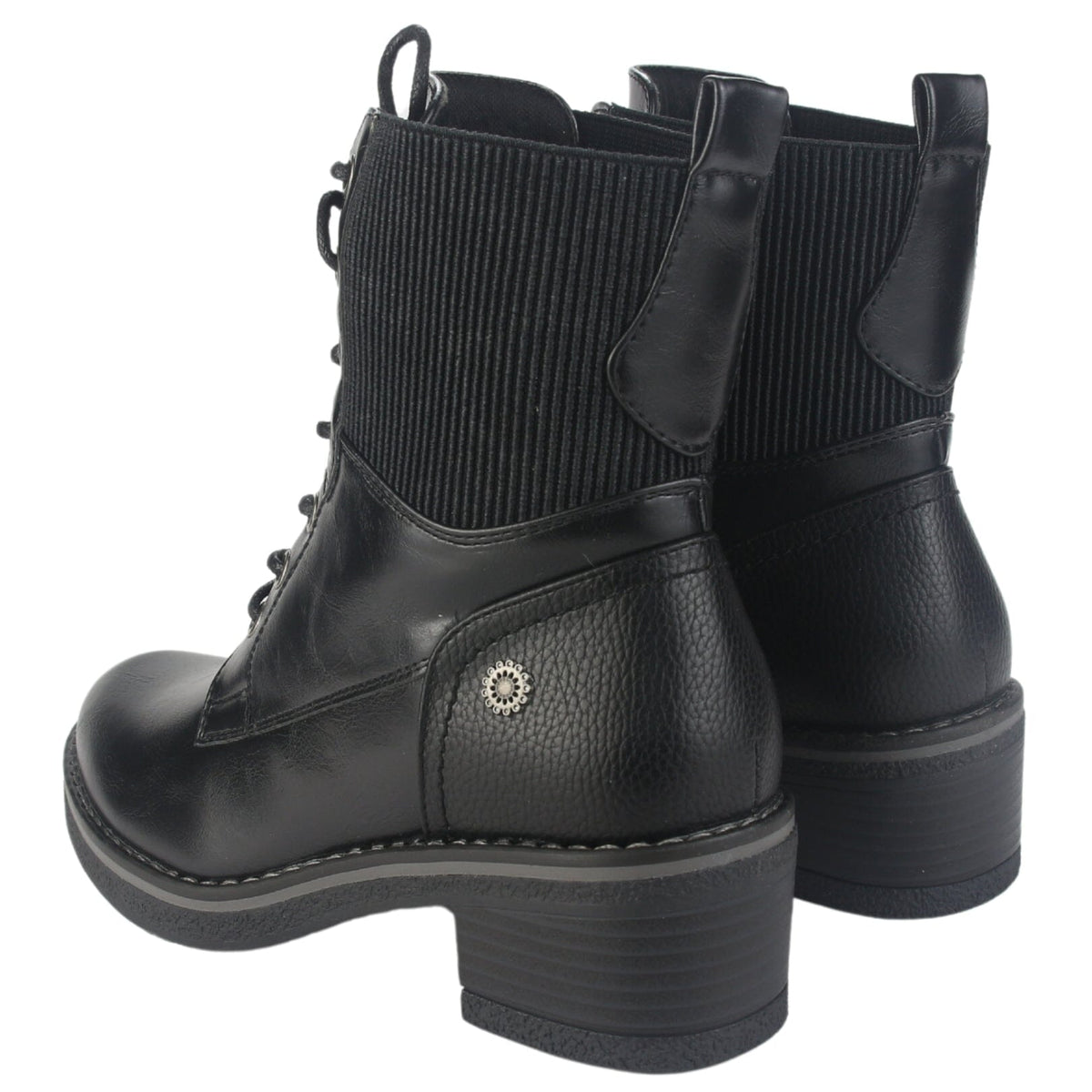 Botin Chalada Mujer Brike-2 Negro Casual Botines Taco Chalada 