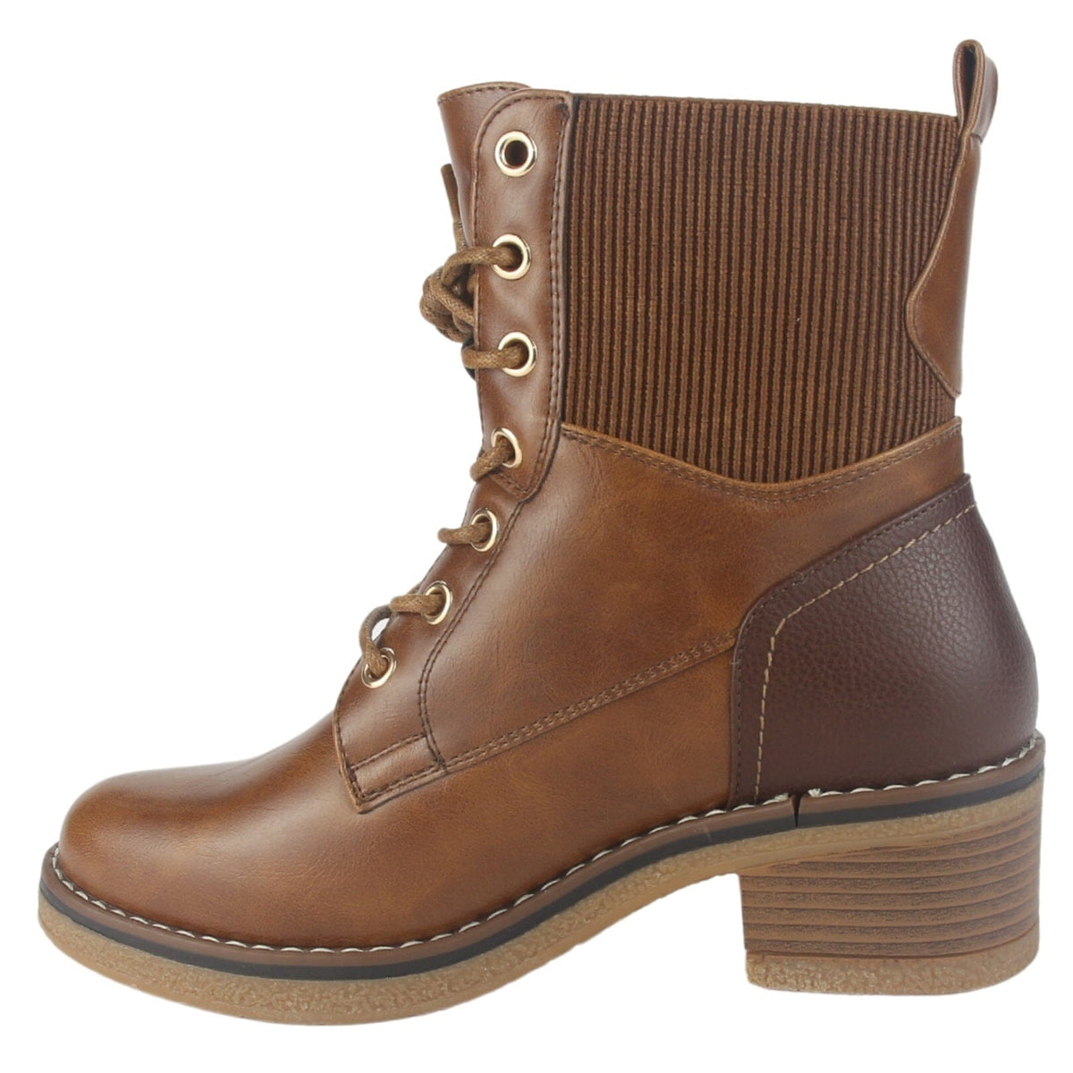 Botin Chalada Mujer Brike-2 Tostado Casual Botines Taco Chalada 